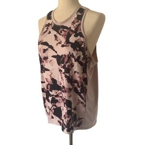 Under Armour NWT Tank Top XL Mauve Abstract HeatGear UPF 50 Sun Protection Trail